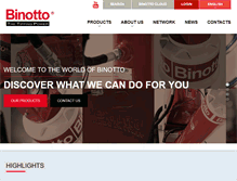 Tablet Screenshot of binotto.com